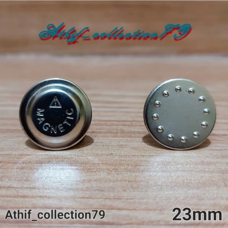 

MAGNET BULAT MAGNET NAME TAG UKURAN 23MM PLUS LEM
