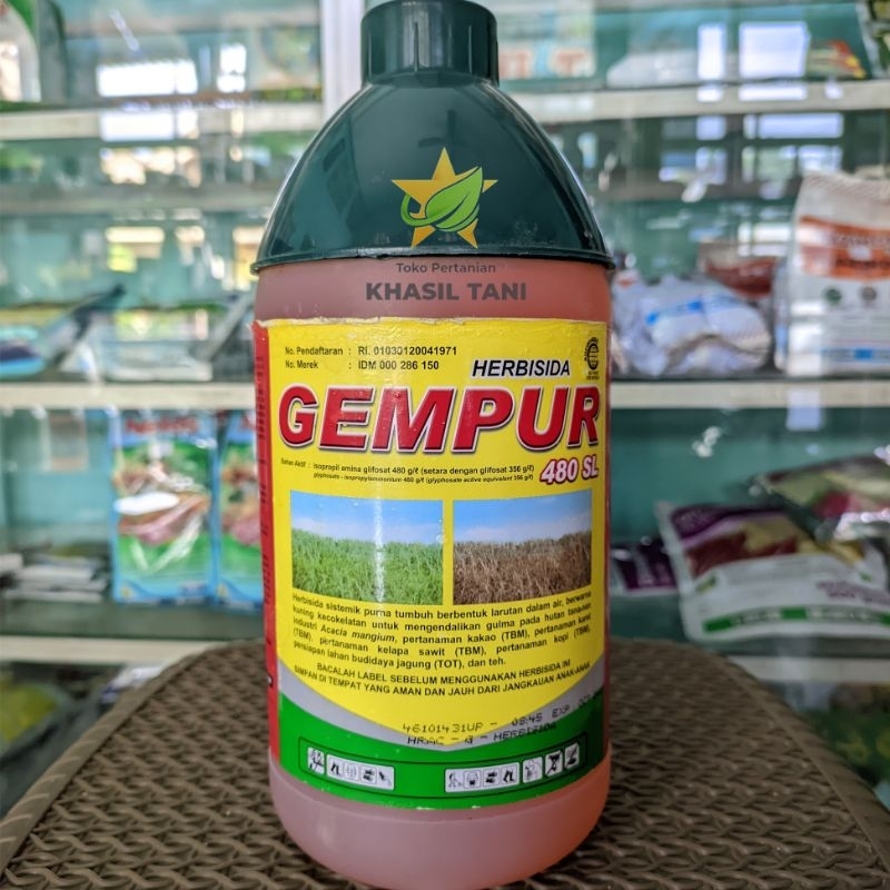 Herbisida GEMPUR 480 SL Netto 1 liter ( obat rumput sistemik )