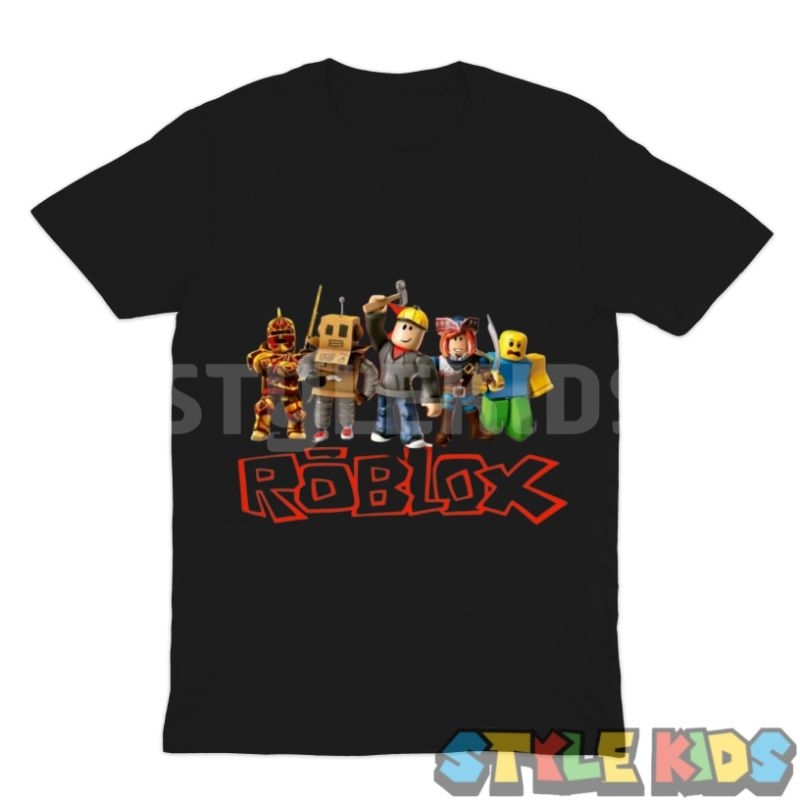 (BISA COD) FREE NAMA Kaos Anak Laki laki Perempuan Logo Roblox T-shirt Anak Laki laki Perempuan Logo