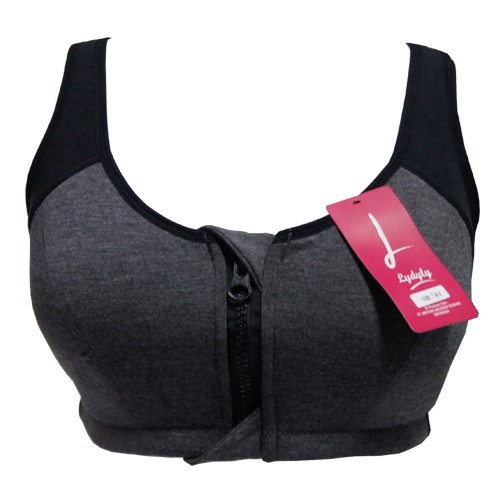 Lydyly - Sport Bra Resleting Depan Bh Senam Yoga Gym Underwear Katun Sb744 | Sport Bra Katun Sleting