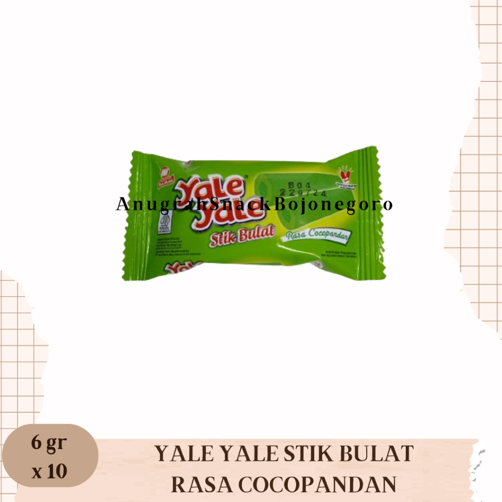 

Yale Yale Stik Bulat Rasa Cocopandan Renceng 6gr x 10