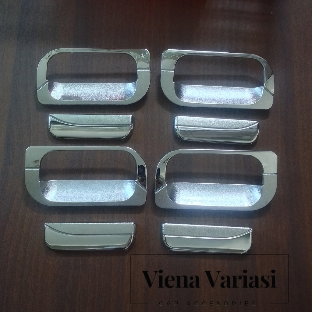 Paket Cover Handle Outer Pegangan Pintu Mobil Avanza Lama 2005 - 2010 Chrum Luxury