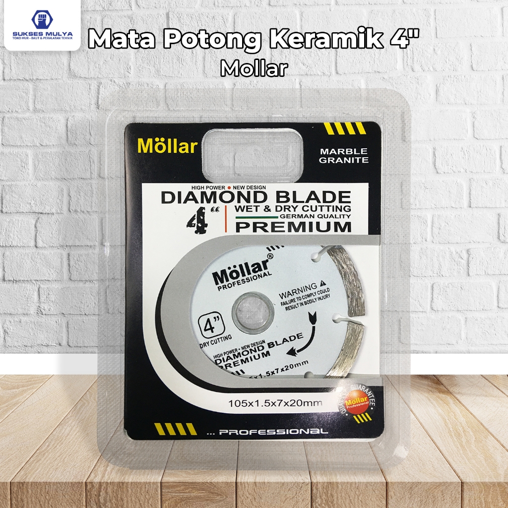 Diamond Wheel Mollar  4"  White/ Mata Pisau Potong Keramik Granit