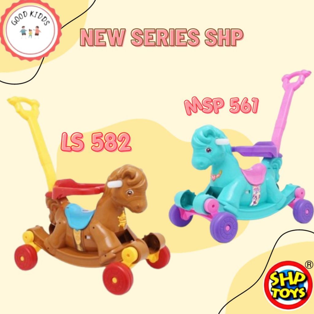 SHP TOYS KP 561 Maenan Tunggang Jungkat jungkit Mainan Anak Kuda - Kudaan Ada dorongan