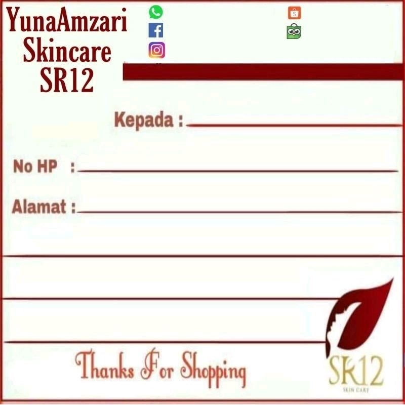 

Label pengiriman kosmetik bisa custom