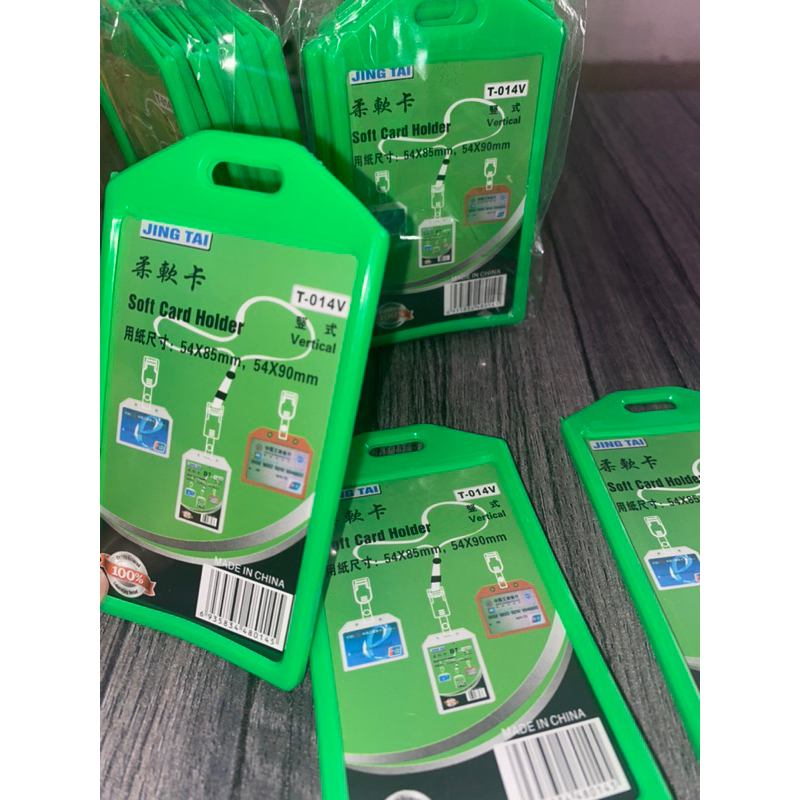 

card holder hijau