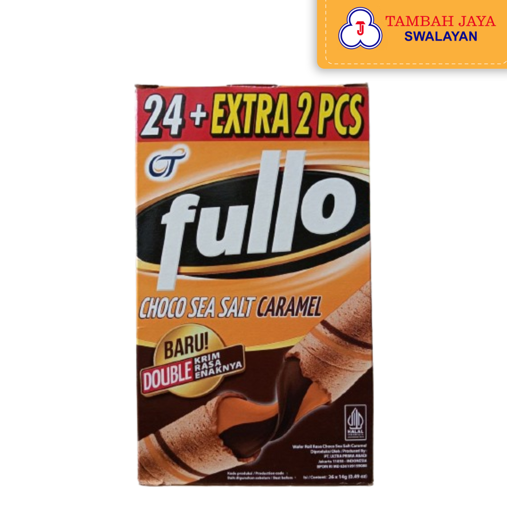 

Fullo Wafer Roll Choco SeaSalt Caramel Box 26x14gr