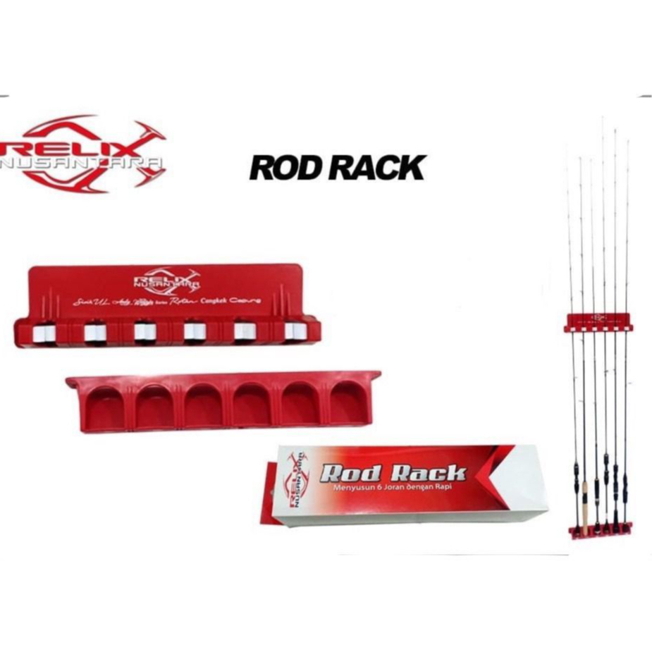 Rak Joran Pancing Dinding Rod Holder 6 Slot - Relix Nusantara