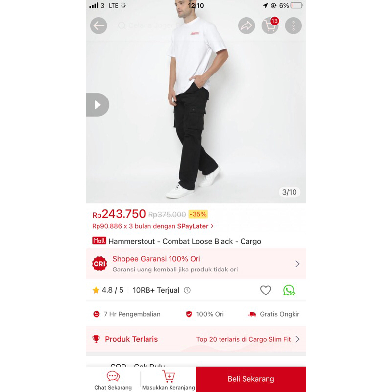 hammerstout celana cargo