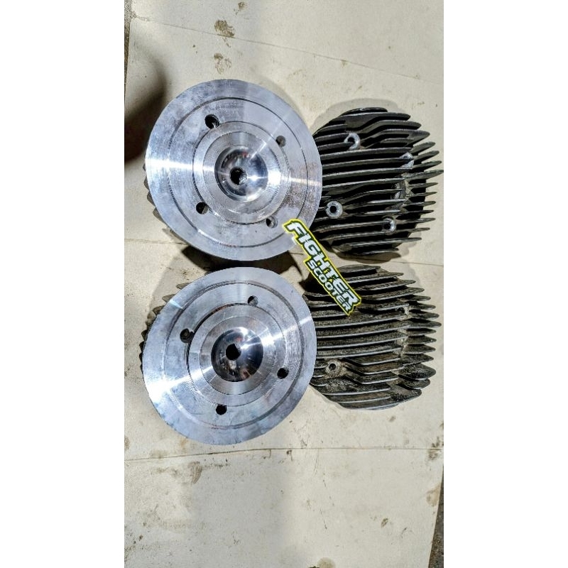 head vespa original excel dan head vespa custom