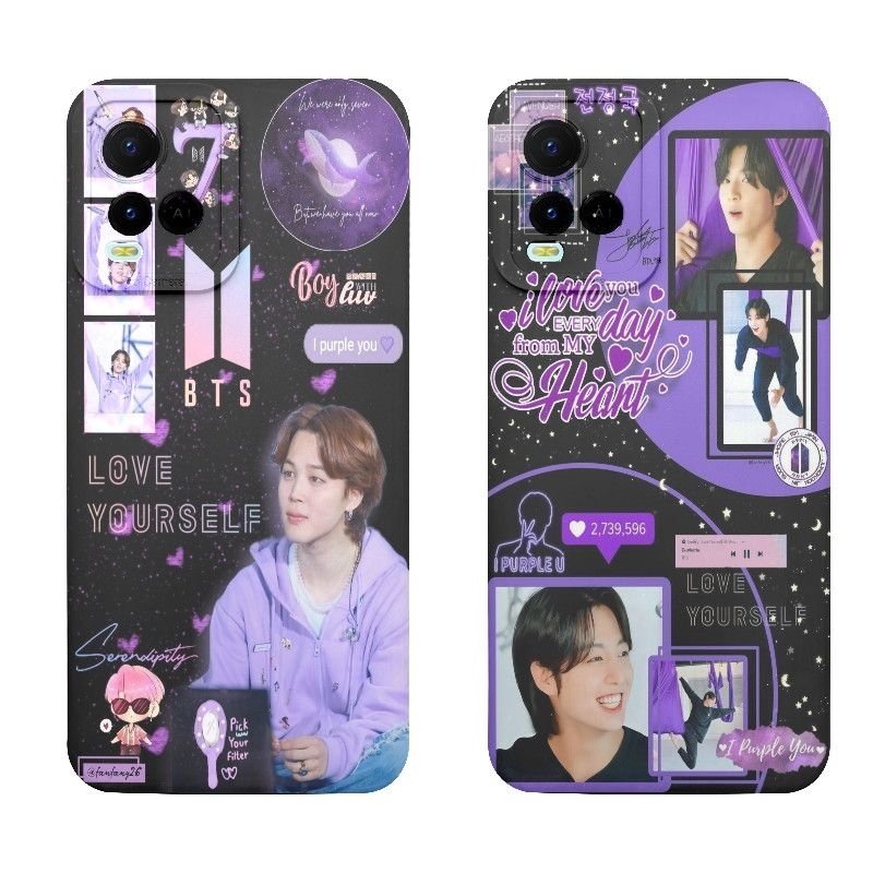 Sofcase BTS Pro Camera Vivo Y12s Y15s Y16 Y17 Y20s Y21s Y22 Y35 Y36 Y75 Y91c Y93 Y95 Casing Silikon 