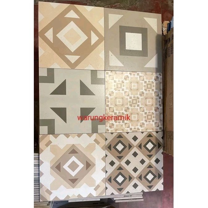 Roman Granit dCanberra Beige 30x30 / granit motif / lantai motif vintage / lantai cream / lantai war