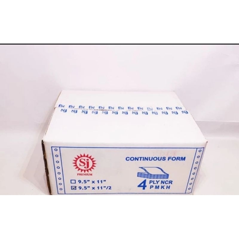 

kertas continuos form 4 ply 9.5x11/9.5x11.2 SJ BIRU