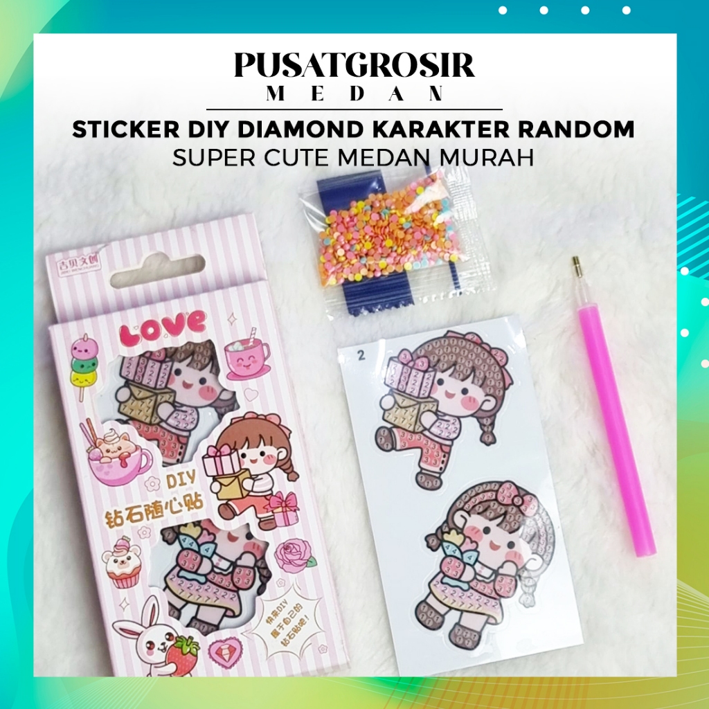 

STICKER DIY DIAMOND KARAKTER RANDOM SUPER CUTE MEDAN MURAH