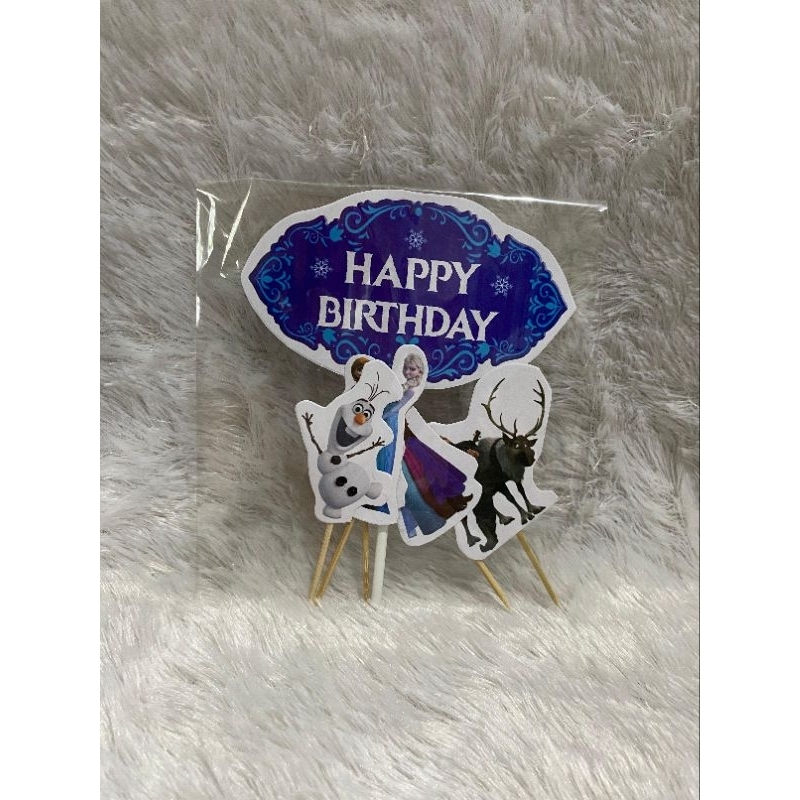 Topper Cake Frozen / Elsa Ana