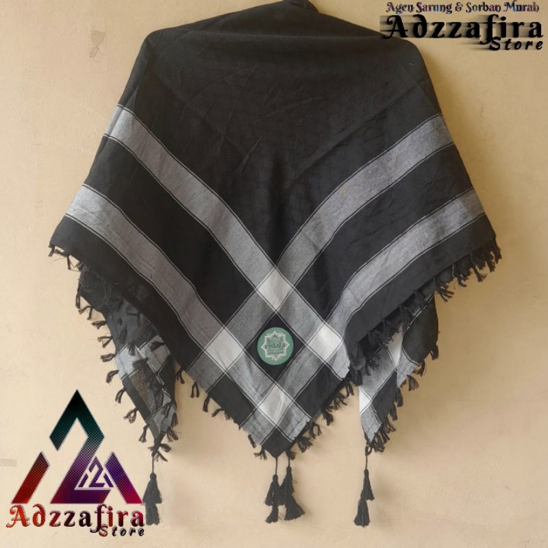 IML39 Sorban Arab Erdafa Premium Motif Kotak Salur Palestina - Sorban Kasmiri Original Laki-laki
