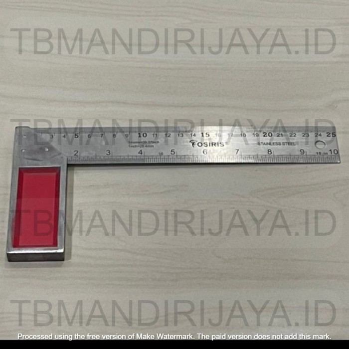 10" HD siku tukang osiris 10 inchi 25 cm siku meter penggaris sudut