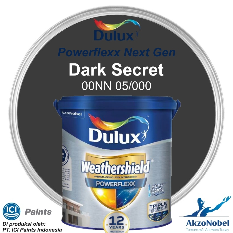 CAT DULUX WEATHERSHIELD POWERFLEXX 2.5 LT - DARK SECRET 00NN 05/000