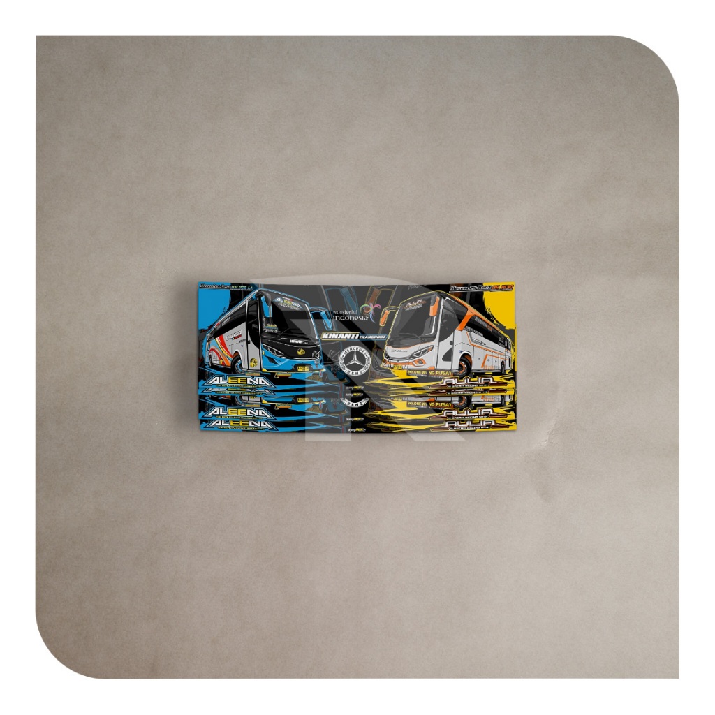 

[1pcs] NEW STIKER BUS BASURI ALEENA/ STICKER AULIA KINANTI TRANSPORT