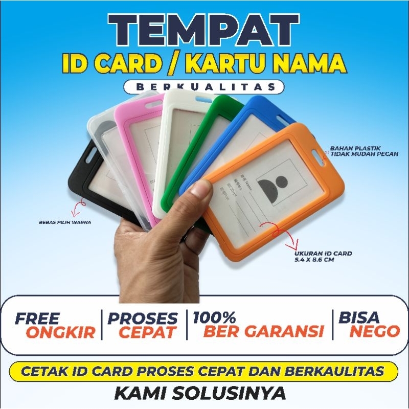 

Tempat ID Card Kualitas Premium | 2 sisi