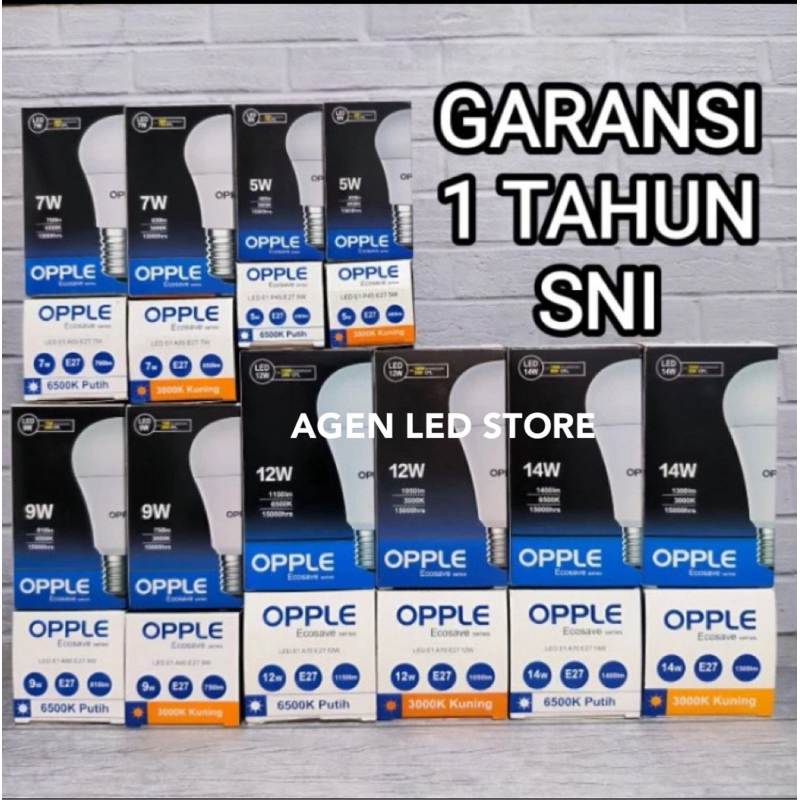 Bola Lampu Led Opple 12 Watt Balon Lampu Led Opple 12 Watt Led Bulb Opple 12 Watt