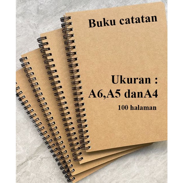 

NOTE BOOK BUKU CATATAN COKLAT /BUKU DIARY/NOTEBOOK JOURNAL/BUKU TULIS MURAH