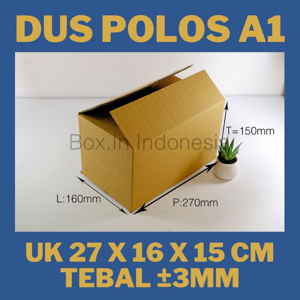 

Kardus Baru 27x16x15 cm Box Dus Coklat Packing Polos