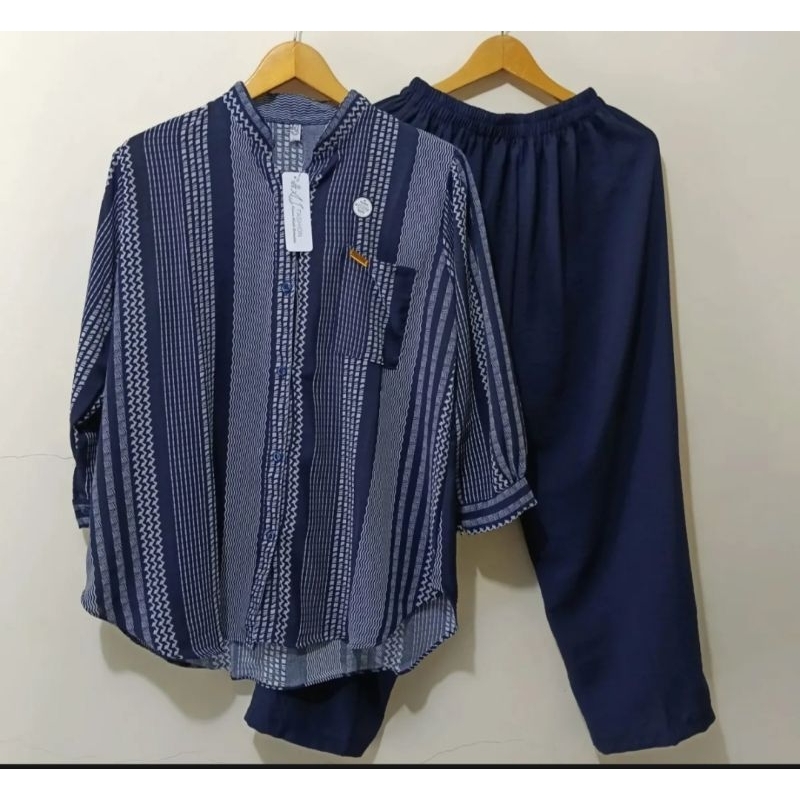 Setelan Wanita Crinkle Combinasi / Promo Tahun Baru Setelan Wanita Crinkle Motif Kekinian