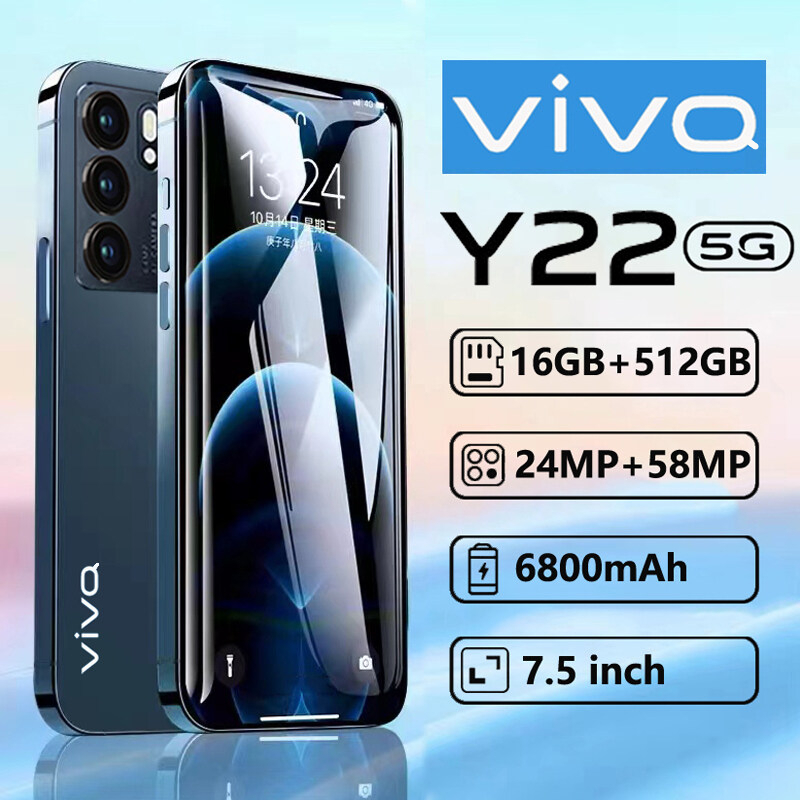 HP VIVQ Y22 5G 7.5 Inch Ponsel Asli 2024 Handphone  Pintar Android Ponsel Murah Baru Kamera HD Ponsel Pintar Google 512GB Ponsel Hp Termurah Promo Hp