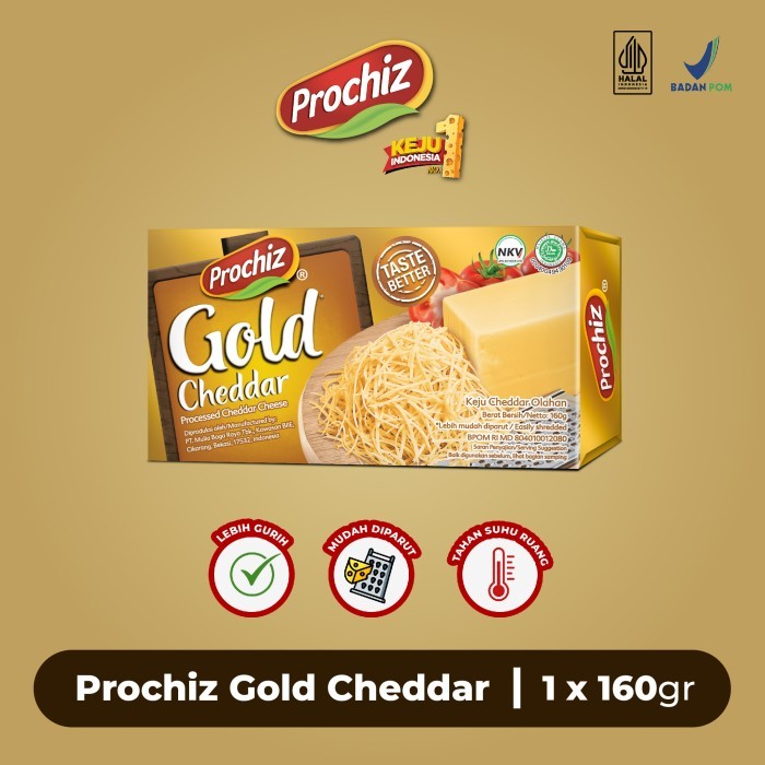 

Keju Prochiz Gold kemasan 160 gram