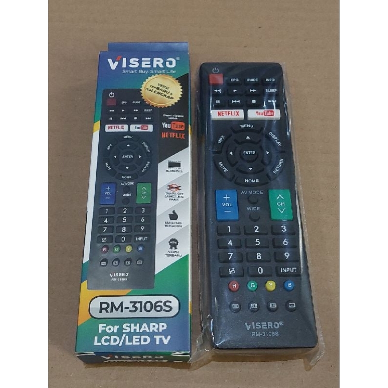 Remote LCD LED TV Sharp