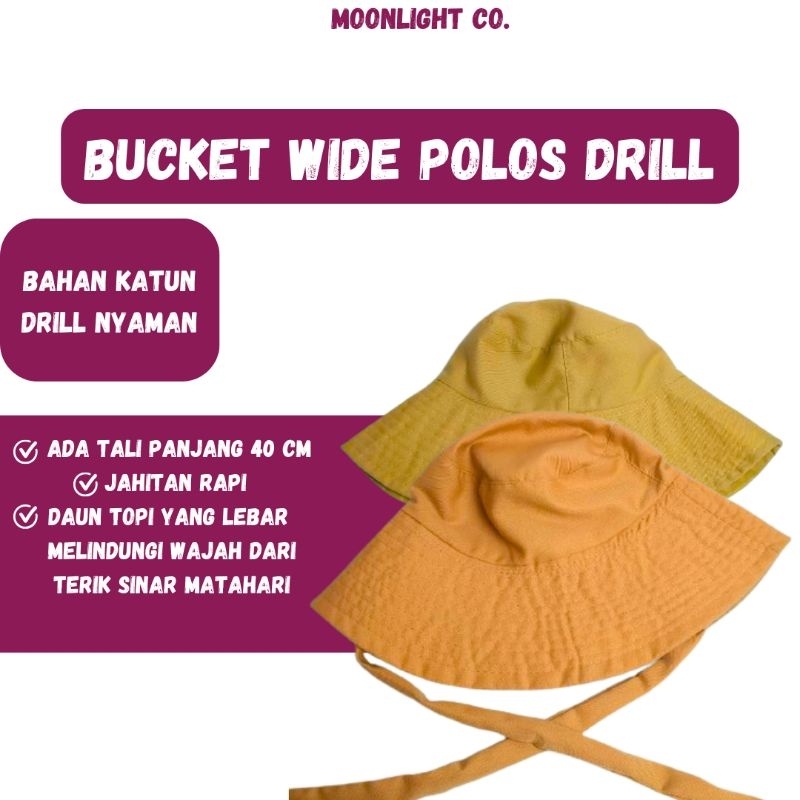 Topi Bucket Wanita Lebar topi senam topi siang hari Topi Premium