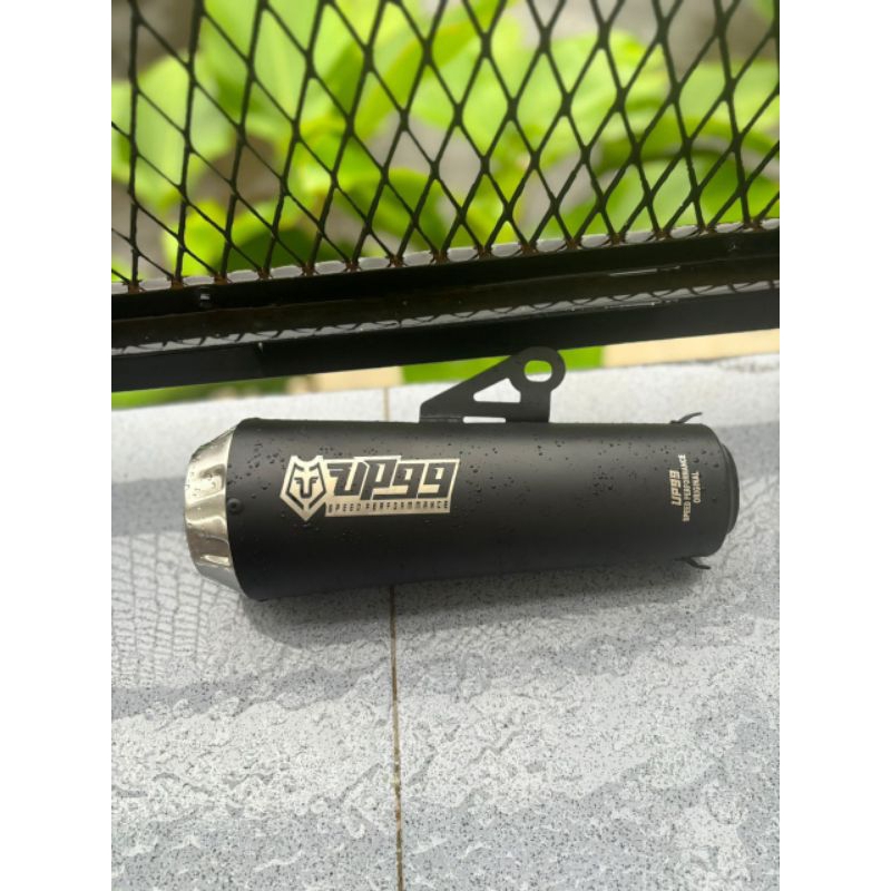 SILINCER ONLY UP 99 INLET 50MM HITAM DOF - KNALPOT RACING UNIVERSAL