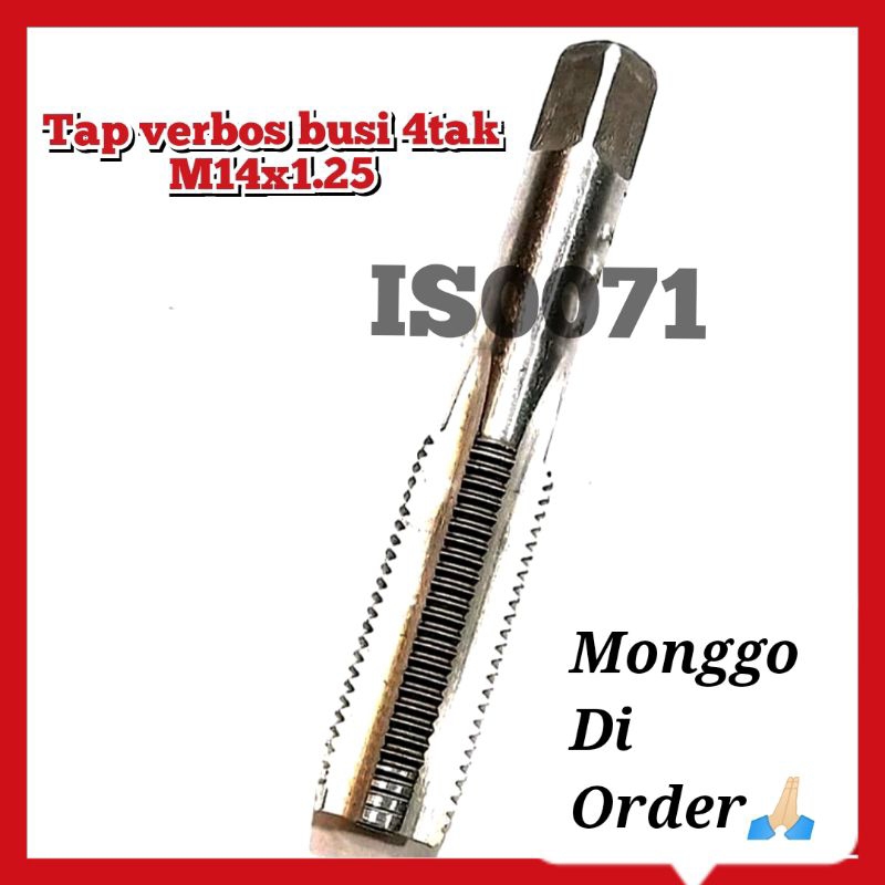 hand tap m14x1.25 tap lubang busi motor 2tak diesel dll