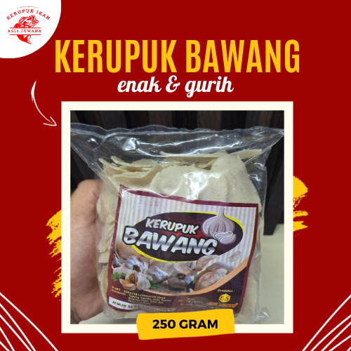 

Kerupuk Bawang Mentah Asli Juwana Pati 250gram