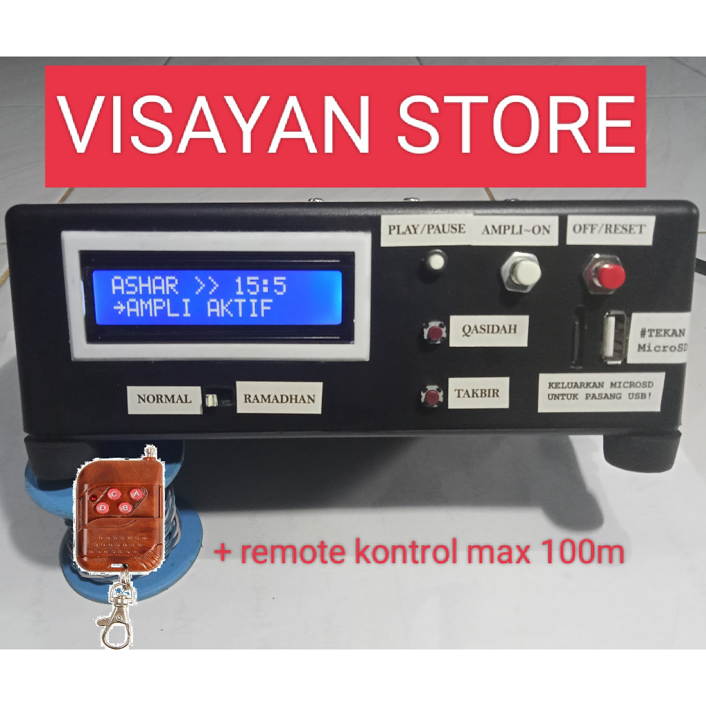 Murrotal timer otomatis box tarhim tilawah mp3 audio masjid JWS Auto Tartil