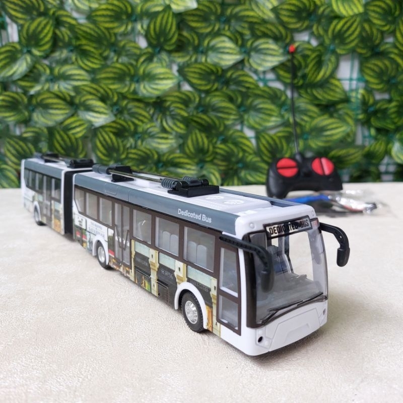 Mainan RC Bus Gandeng Remote Control Bis Pariwisata LED