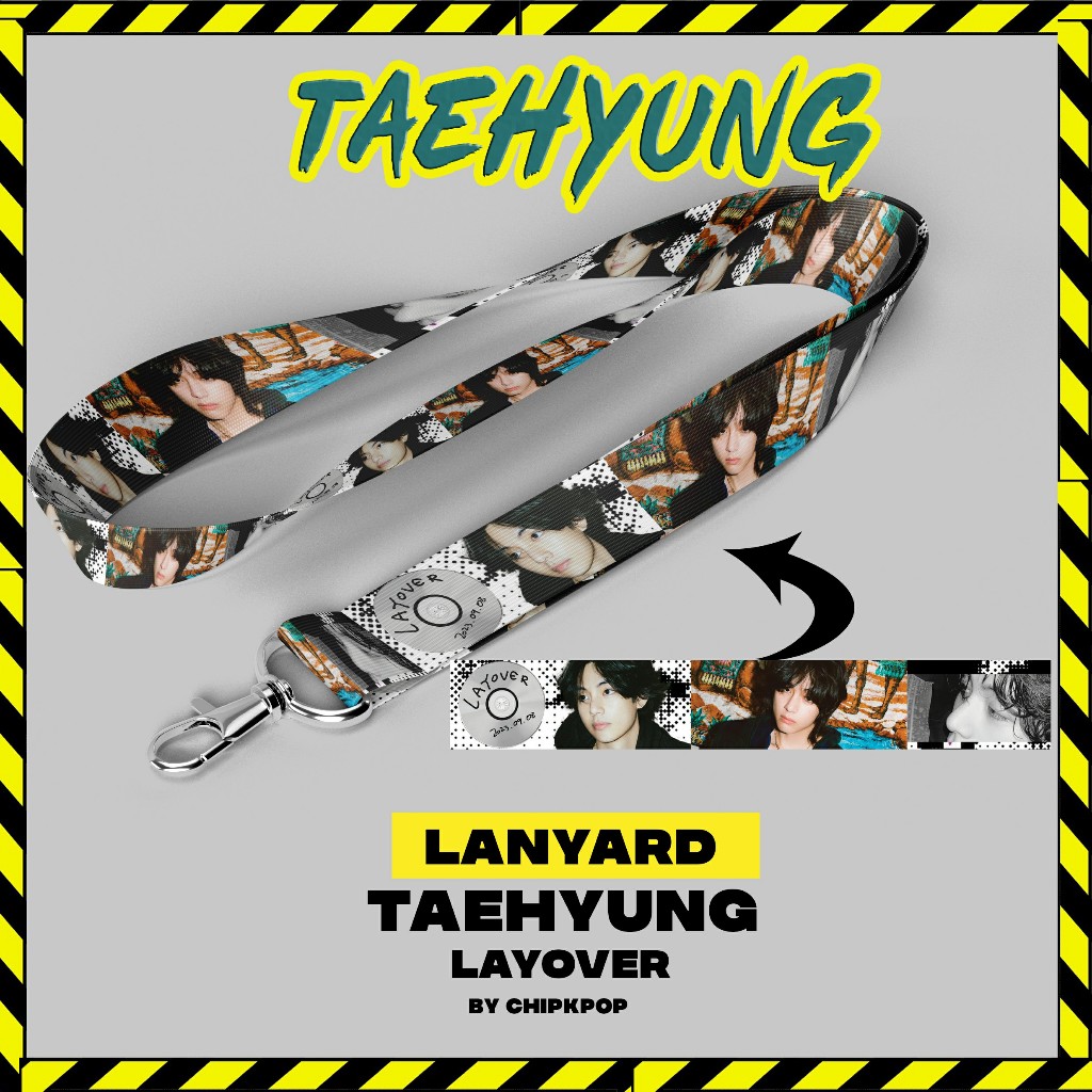 LANYARD BTS I LANYARD LAYOVER V BTS I LANYARD CUSTOM I LANYARD JUNGKOOK SEVEN I PC KPOP