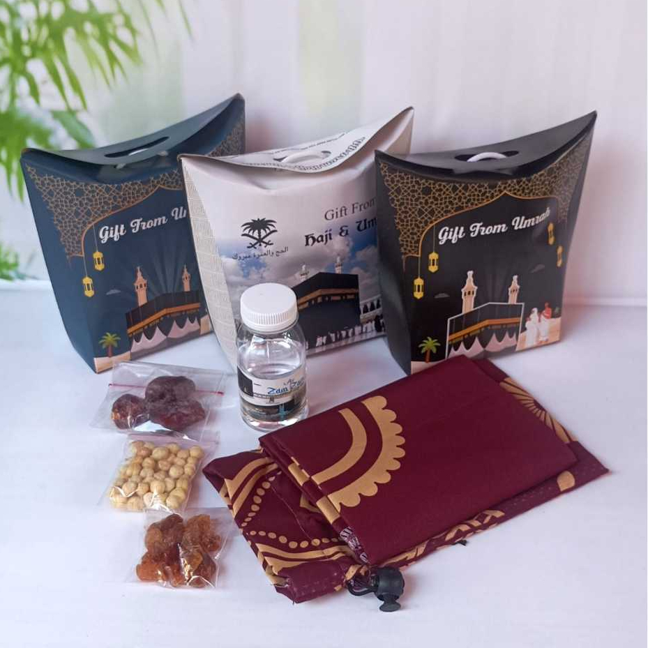 

Paket Oleh oleh Haji dan Umroh Dus Jinjing Tali + Sajadah Travel Premium