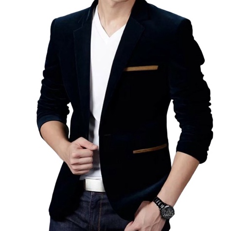 Hemat trxgFu Jas Blazer Pria Slim Fit Formal Non Formal  Blazer Kerja Pria  Atasan Casual Jas Blazer