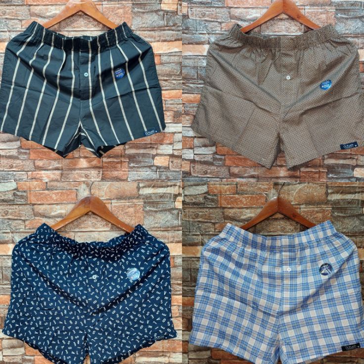 Terlaku Gnath Celana Boxer Pria Wanita Dewasa Bahan Katun Premium Motif Printing