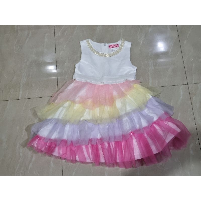 rok dress terusan anak princess 6 tahun (merk Bonita)