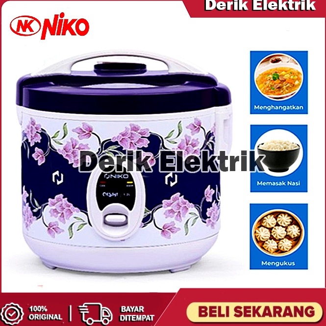 Dlh MAGIC COM  RICE COOKER NIKO OISHI BATIK  TD 12 LITER  MEJIKOM  PENANAK NASI  MAGICCOM  MAGICOM  