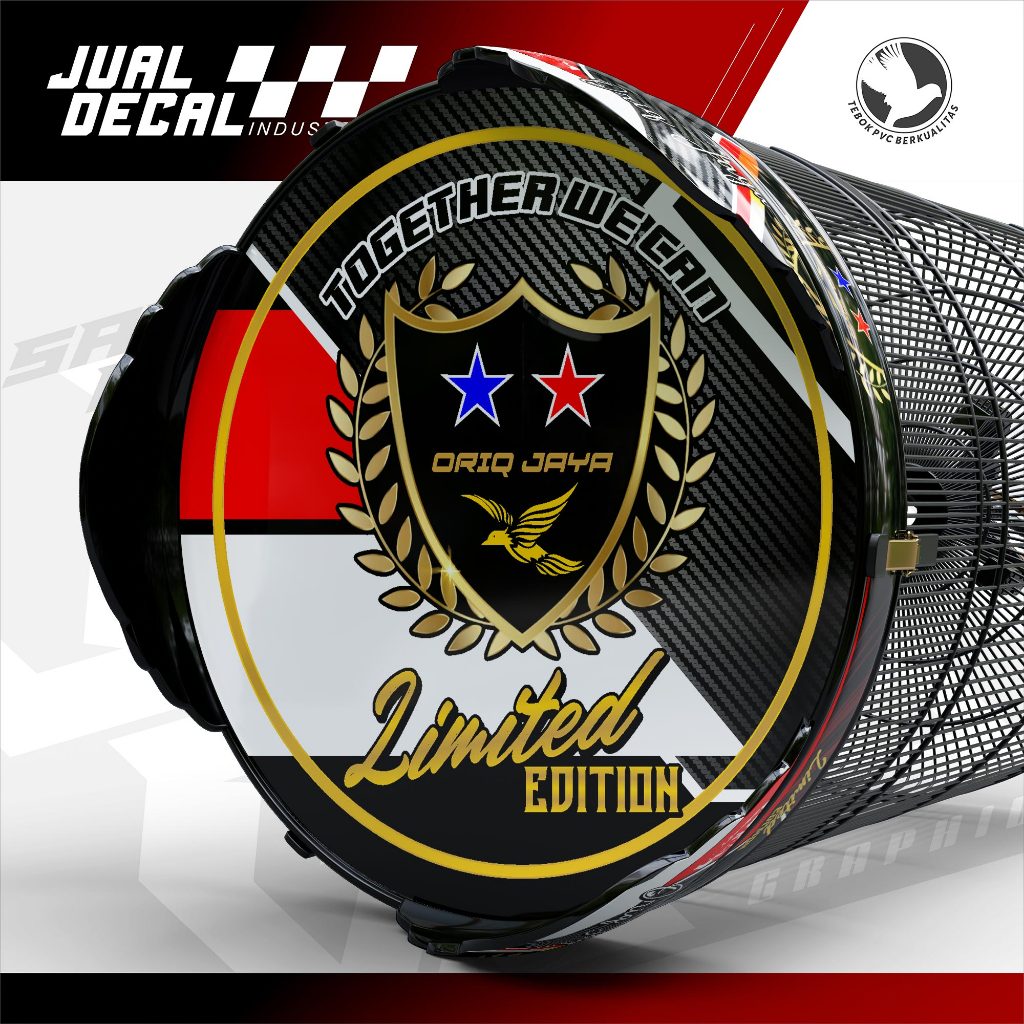 Stiker Sangkar Murai ORIQ JAYA Custom Decal Tebok Kandang Burung Kacer Anis Variasi