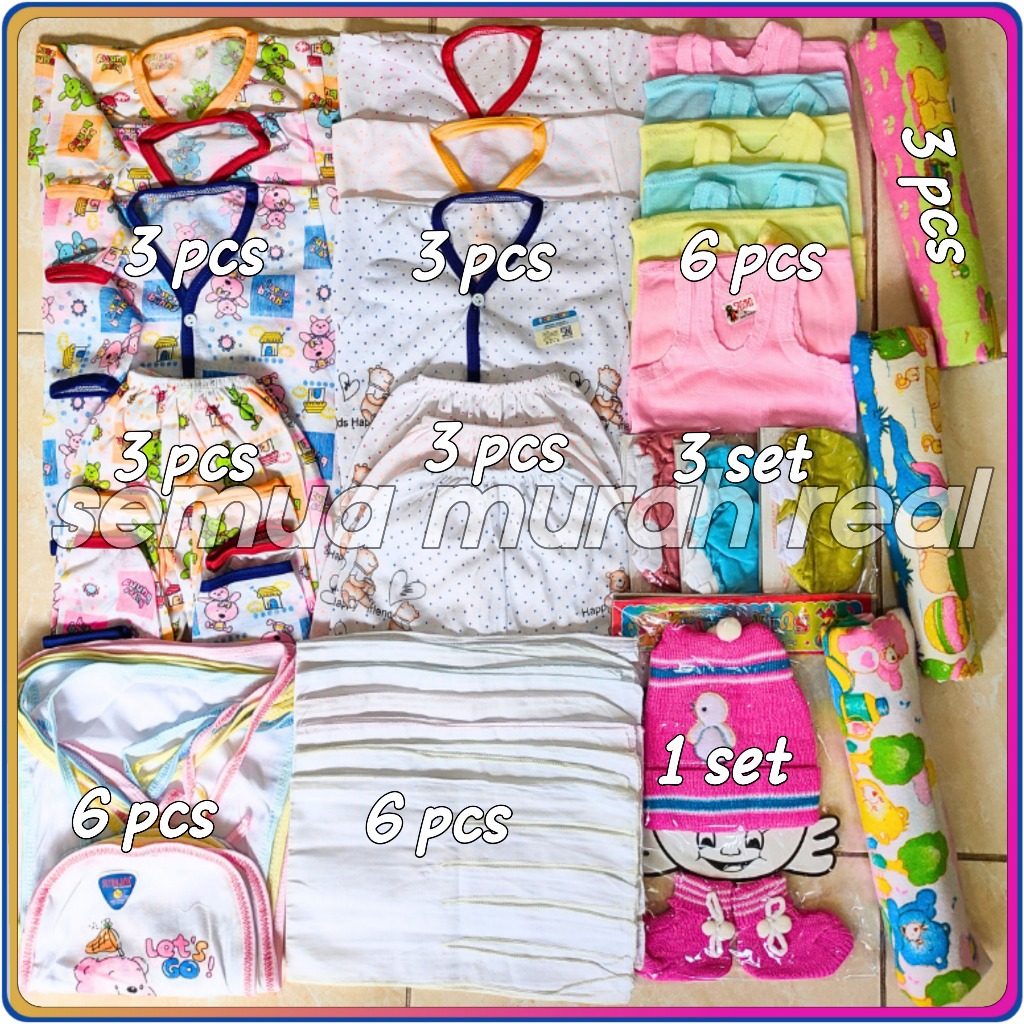 Perlengkapan Bayi Perempuan Laki Laki Baru Lahir Newborn 0-6 Bulan Lengkap Dan Komplit Murah 1 Set