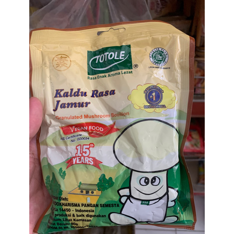 

Kaldu Jamur Totole 80gr