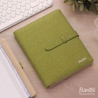 

Agenda Planner 2024 Cover kulit Leather Diary Bantex Lime