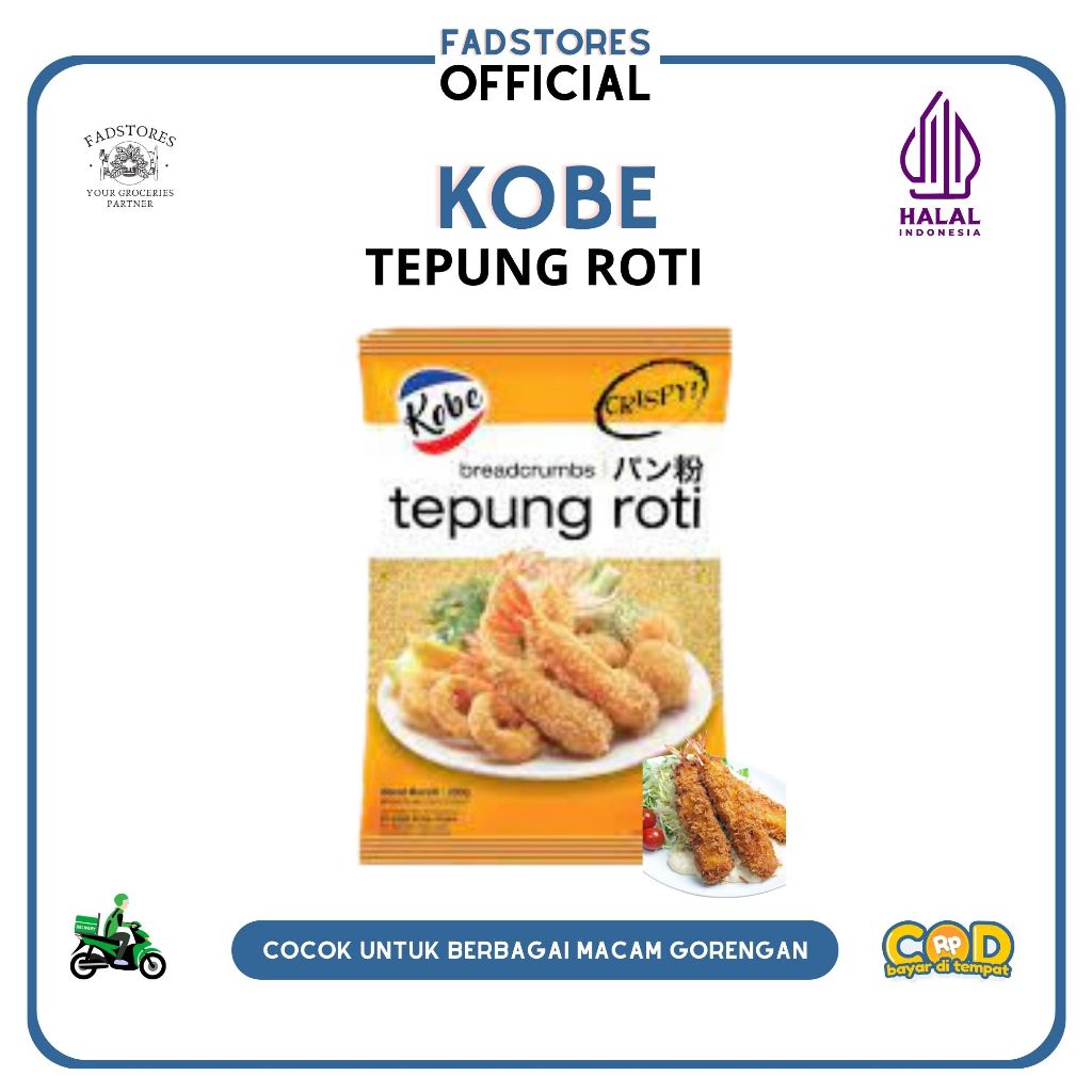 

Kobe Tepung Roti 200 gram - Kobe Breadcrumbs 200 gram