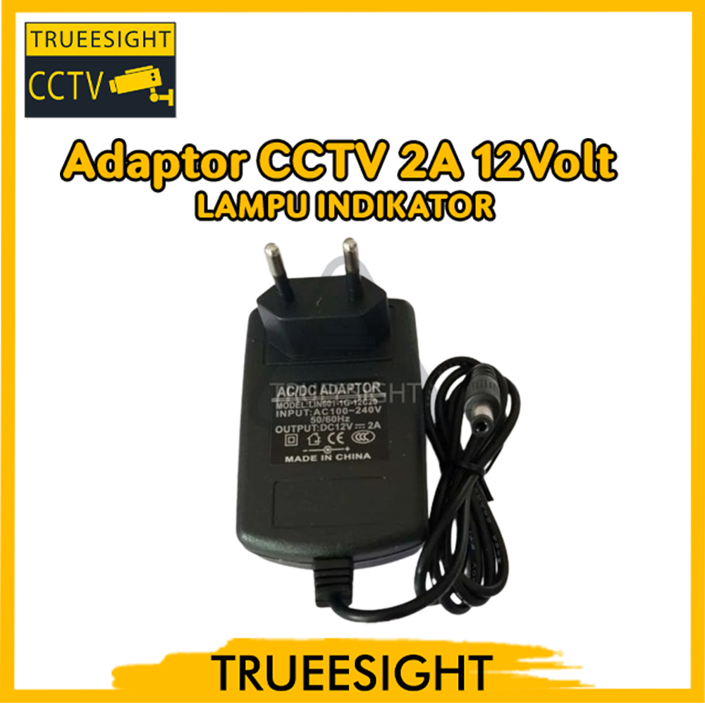 Adaptor CCTV 2A 12Volt Ada LAMPU INDIKATOR