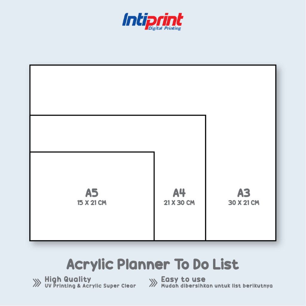 

Acrylic Planner To Do List A5 / A4 / A3 RB9
